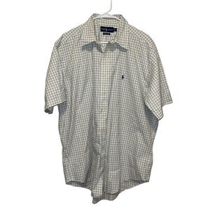 Ralph Lauren Man Short Sleeve Button Down Shirt Size XL